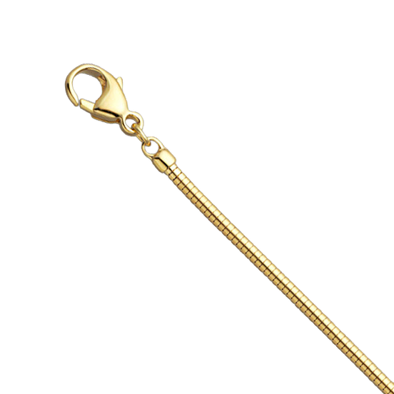 Snake Chain: 14K Yellow Gold Boa Snake 1.9mm