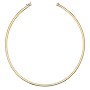 14K Gold Domed Omega Chain