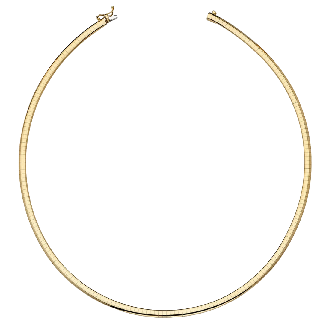 14K Gold Domed Omega Chain