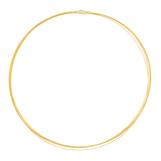 14K Gold 5-Strand Necklace