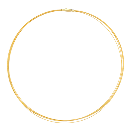 14K Gold 5-Strand Necklace