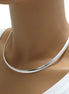 Sterling Silver Domed Omega Chain