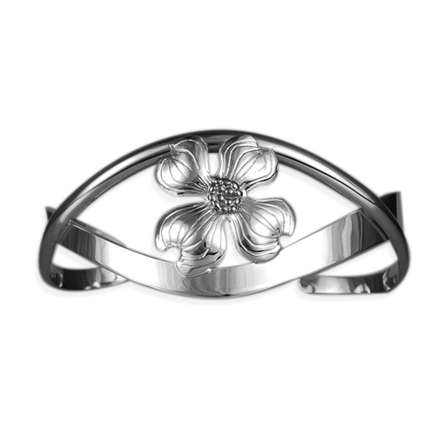 Dogwood on Crossed Band Bracelet