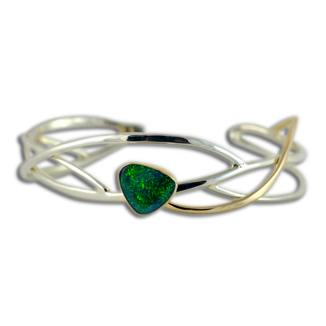 Original Bracelet - Sterling/14K/Boulder Opal