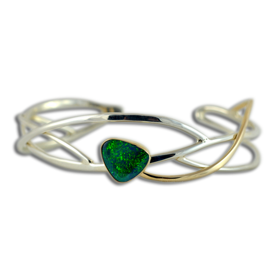 Original Bracelet - Sterling/14K/Boulder Opal