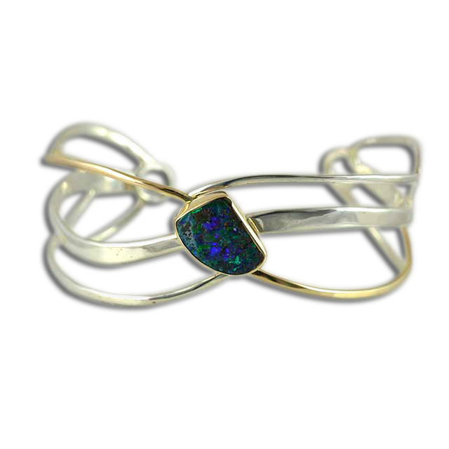 Original Bracelet - Sterling/14K/Boulder Opal