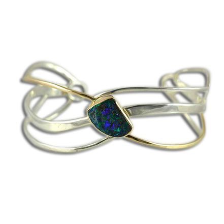 Original Bracelet - Sterling/14K/Boulder Opal
