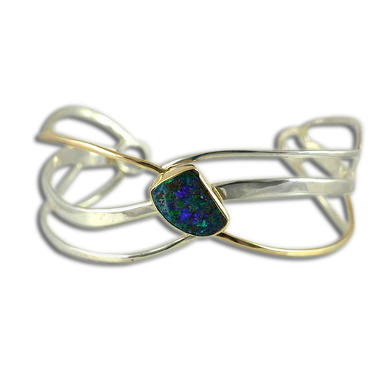 Original Bracelet - Sterling/14K/Boulder Opal