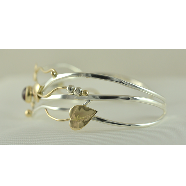 Original Bracelet - 14K/Sterling/Lab Created Ruby
