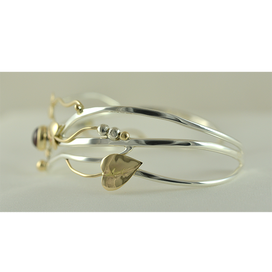 Original Bracelet - 14K/Sterling/Lab Created Ruby