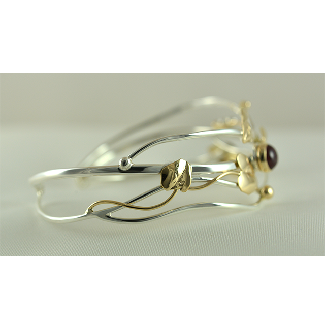 Original Bracelet - 14K/Sterling/Lab Created Ruby