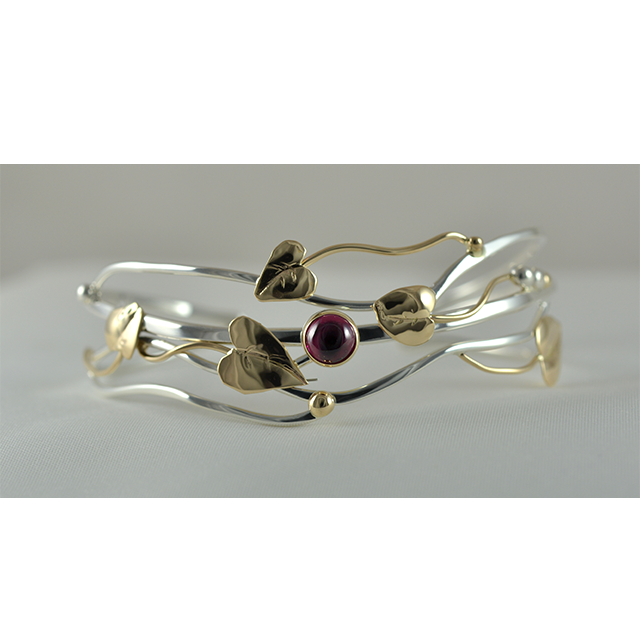Original Bracelet - 14K/Sterling/Lab Created Ruby
