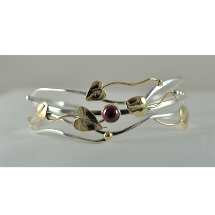 Original Bracelet - 14K/Sterling/Lab Created Ruby