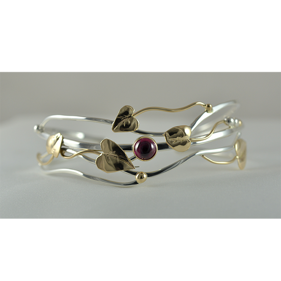 Original Bracelet - 14K/Sterling/Lab Created Ruby