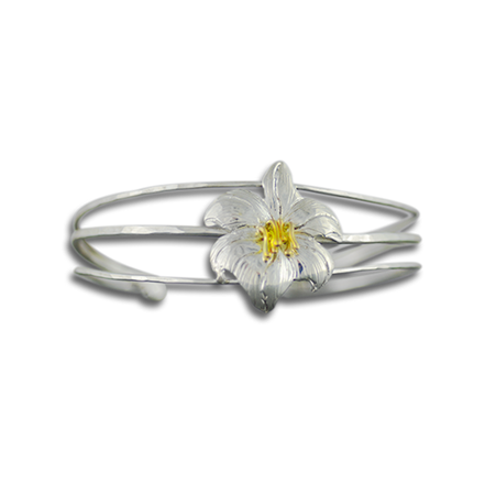 Lily Bracelet in Sterling with 14k Stamen