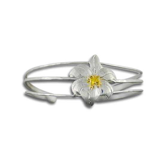 Lily Bracelet in Sterling with 14k Stamen