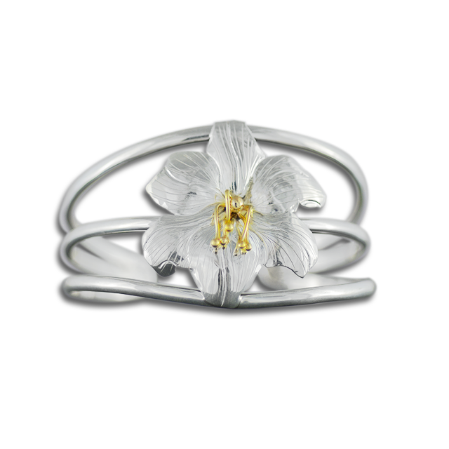 Lily Bracelet in Sterling with 14k Stamen