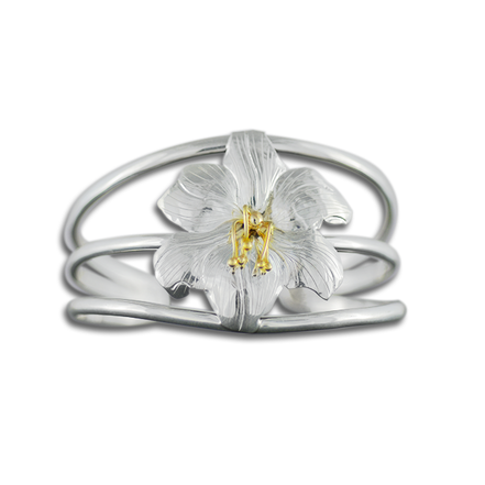 Lily Bracelet in Sterling with 14k Stamen
