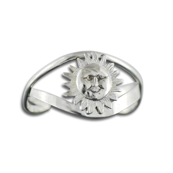 New! Original Bracelet: Sun Face - Sterling Silver