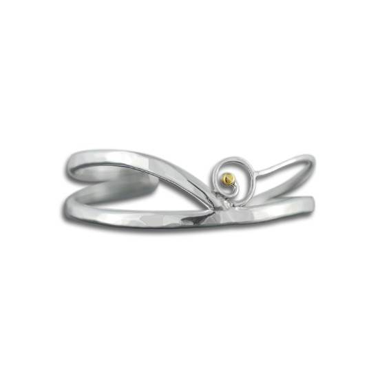 New! Original Bracelet: Abstract Spiral - SS/14K