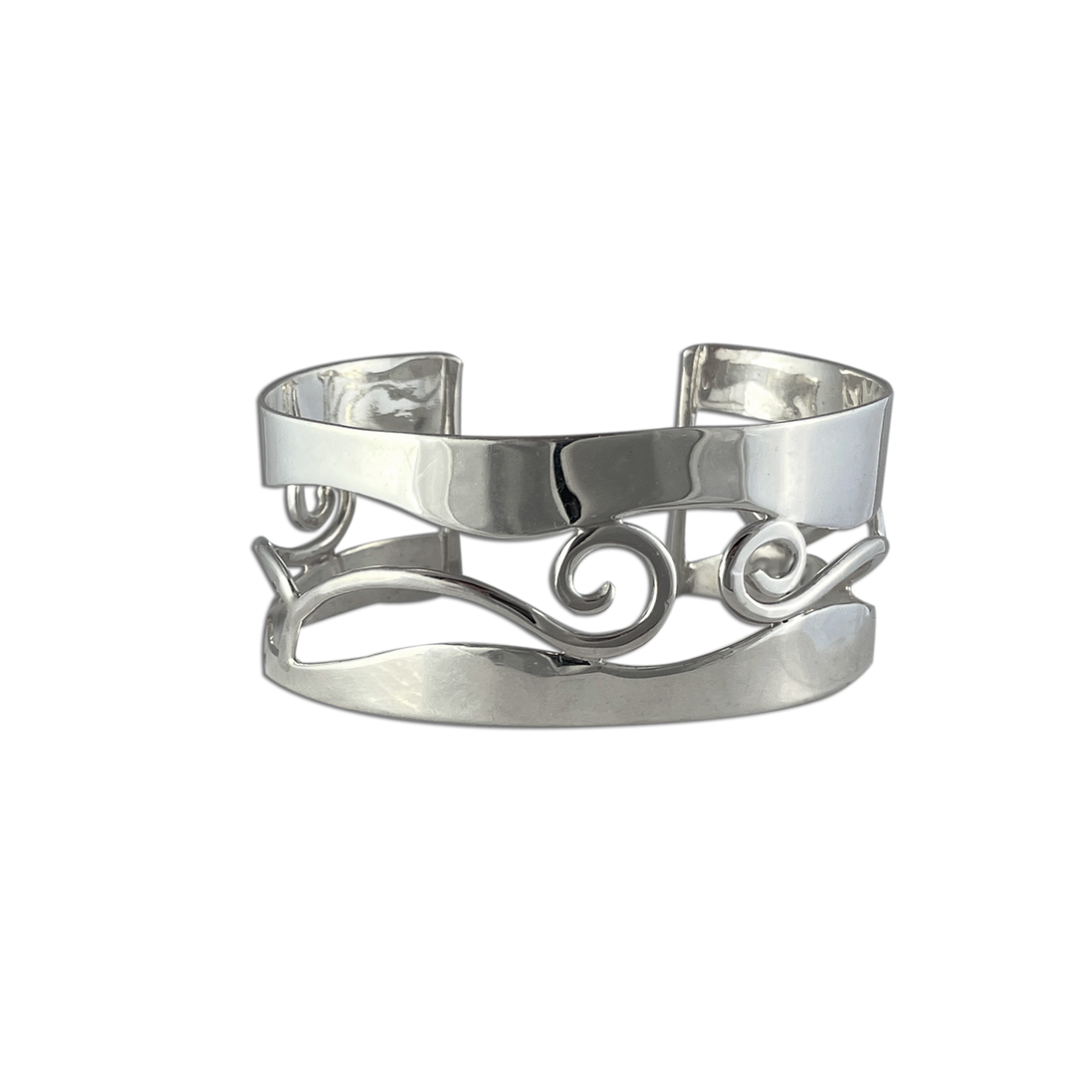 Sterling Bracelet with Swirls