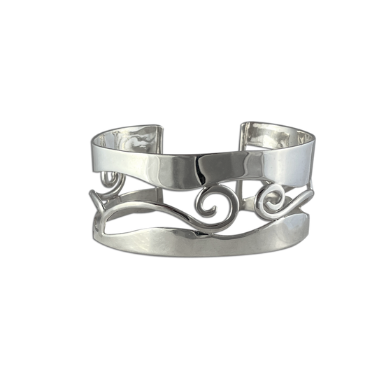 Sterling Bracelet with Swirls