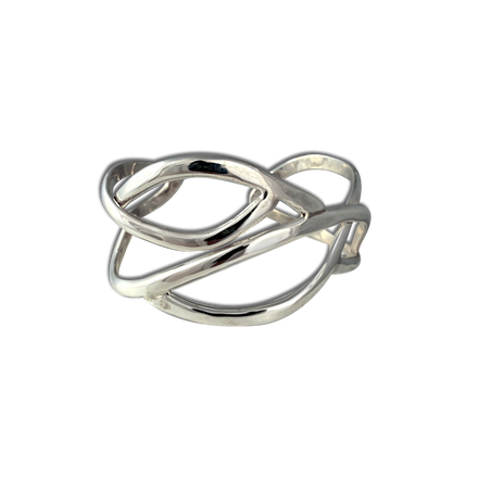 Abstract Bracelet in Sterling Silver