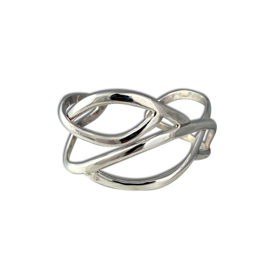 Abstract Bracelet in Sterling Silver