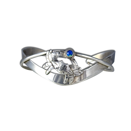 Blue Crab Bracelet - Sterling/Opal Triplet