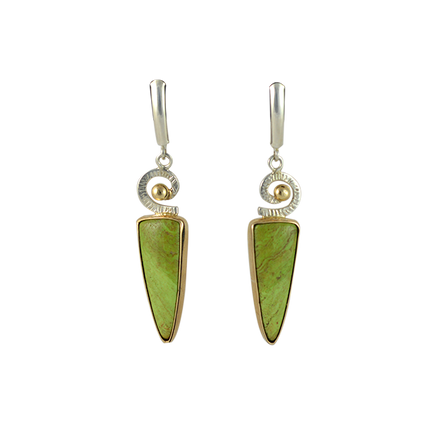 Original Earrings - SS/14K - Gaspeite