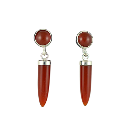 Original Earrings - 14K/Carnelian