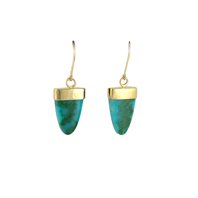 Original Earrings - 14K/Chrysocolla