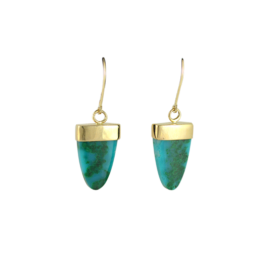 Original Earrings - 14K/Chrysocolla