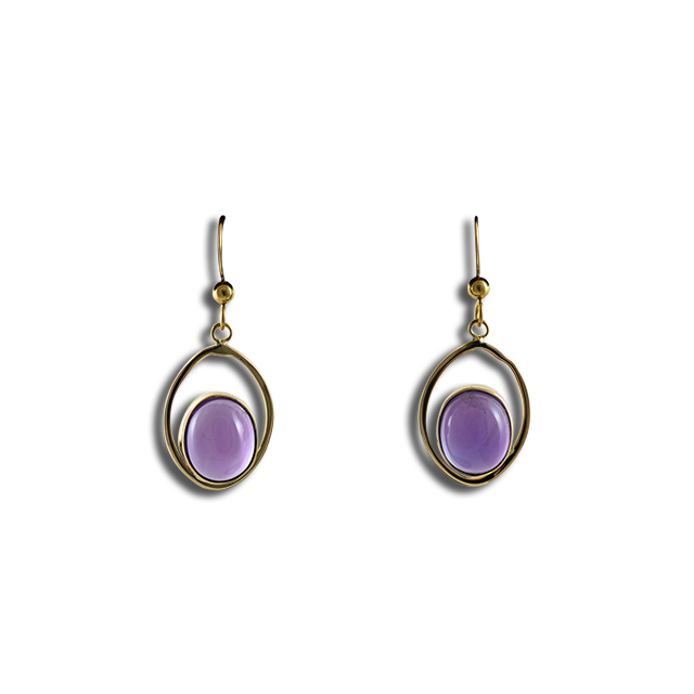 Original Earrings - 14K/Amethyst