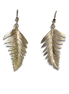 Original Earrings: Fern Leaves - 14K
