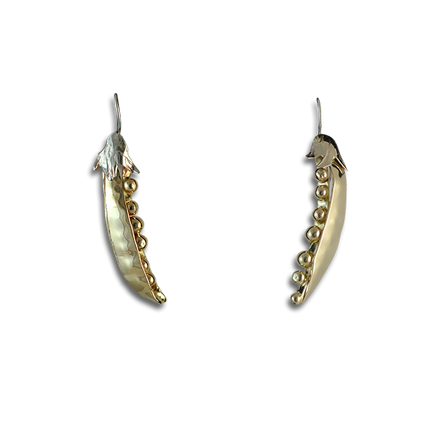 Original Earrings: Sugar Snap Peas - 14K/Sterling