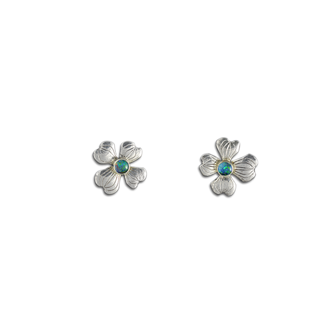 OPAL TRIPLET Dogwood Earrings - SS