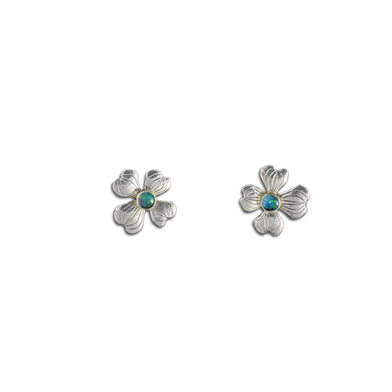 OPAL TRIPLET Dogwood Earrings - SS