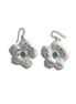 Flower Earrings - Sterling Silver / Opal Triplet