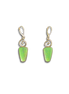 Variscite Spiral Earrings - 14K