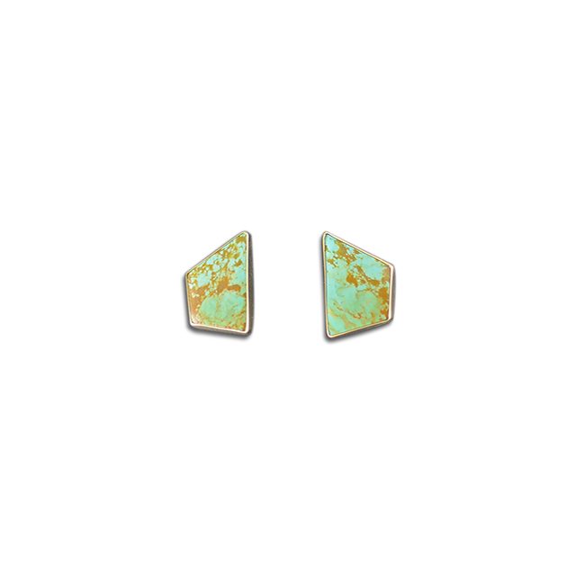 Turquoise Earrings Posted - 14K