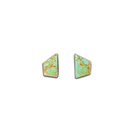 Turquoise Earrings Posted - 14K
