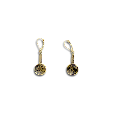 Agate Earrings in 14K Gold