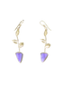 Sugilite Earrings in 14K Gold