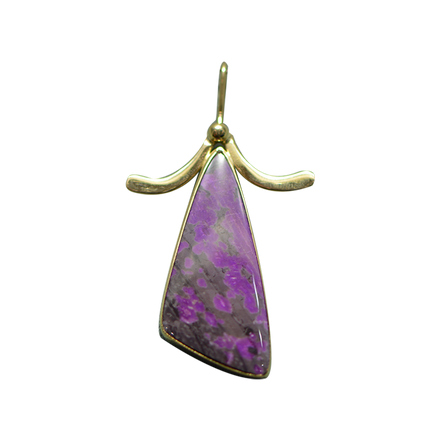 Sugilite Necklace: 14K/Sterling