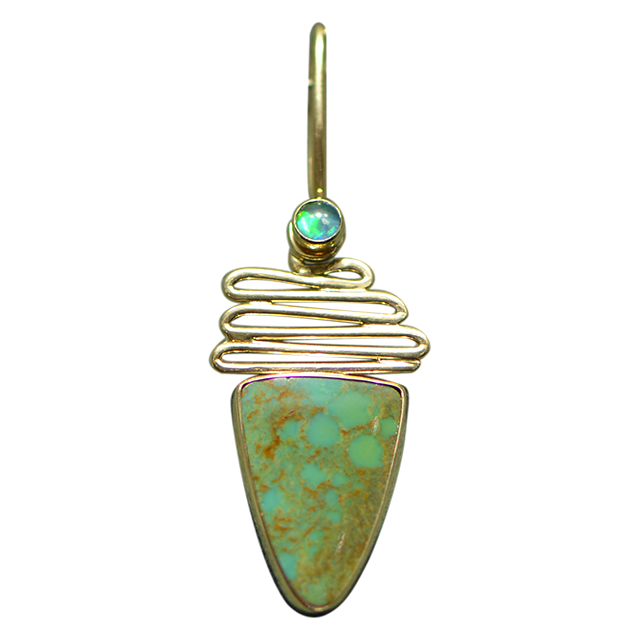 Original Necklace - 14K/SS/Turquoise/Opal