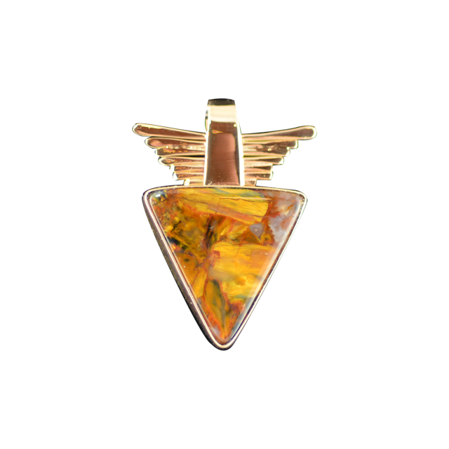 Pietersite Necklace: 14K Gold