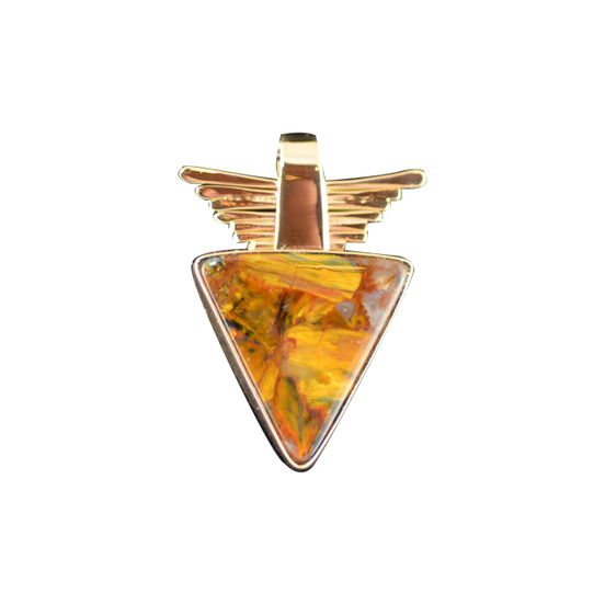 Pietersite Necklace: 14K Gold