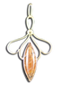Rutilated Quartz Necklace:  14k
