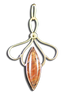 Rutilated Quartz Necklace:  14k